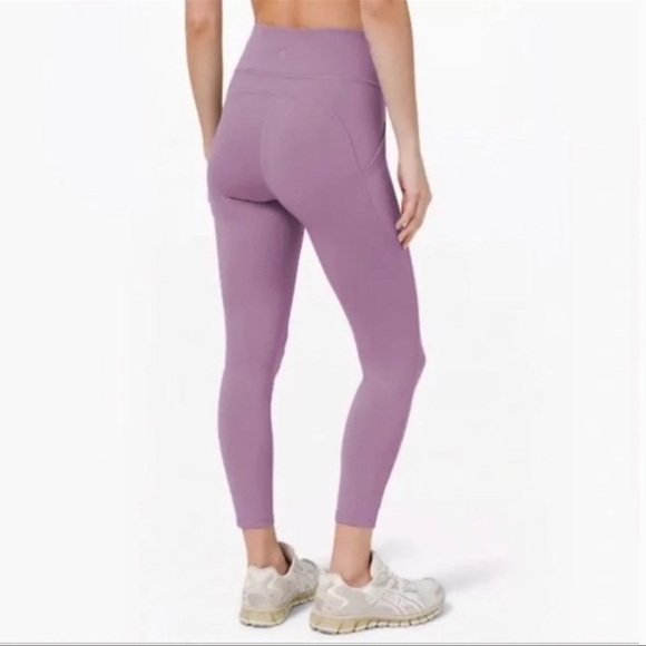 Lululemon Invigorate High Rise Tights Purple Jubilee Leggings 14 Nwt - Picture 2 of 11